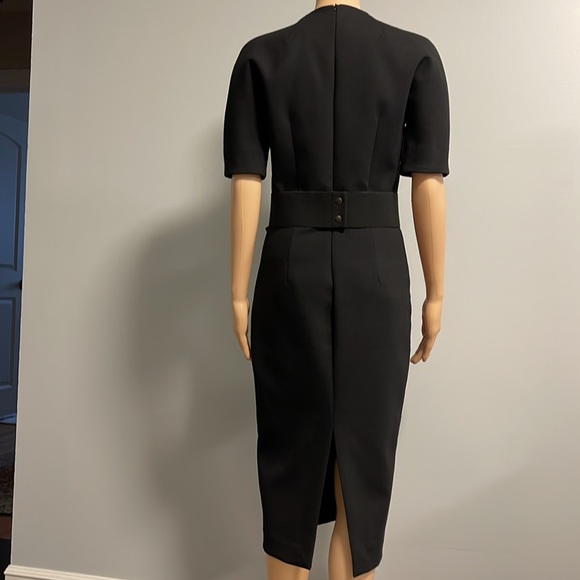 Erica Cavallini black V neck Cocktail dress - Picture 3 of 16